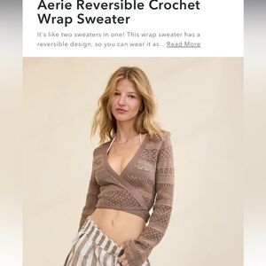 Aerie crochet sweater